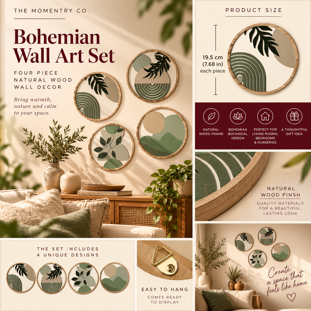 Bohemian Wall Art Set