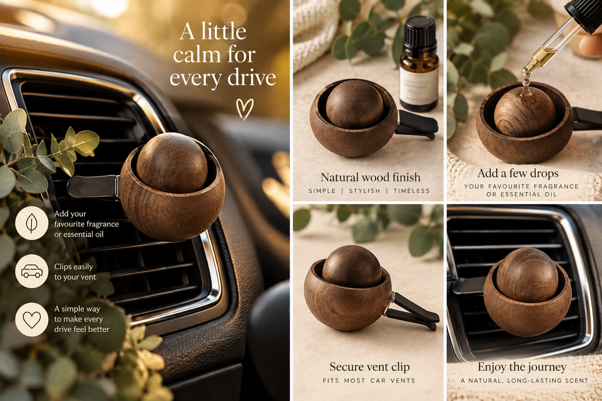 Wooden Car Aroma Diffuser
