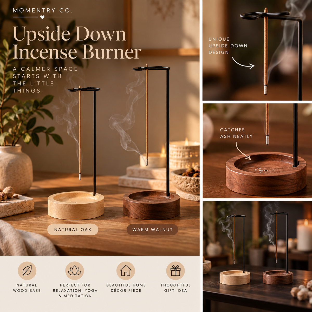 Upside Down Incense Burner